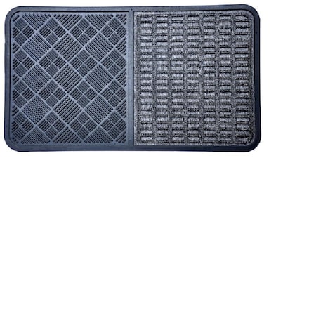 Imports Decor Inc Imports Decor 864SMT Rubber Gray Door Mat 864SMT